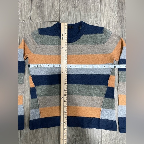 Kids ATM STRIPED CREW NECK SWEATER Sz M - Picture 3 of 6